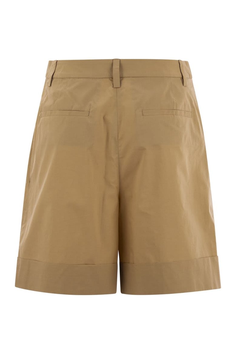 cotton shorts with darts by Selfnex