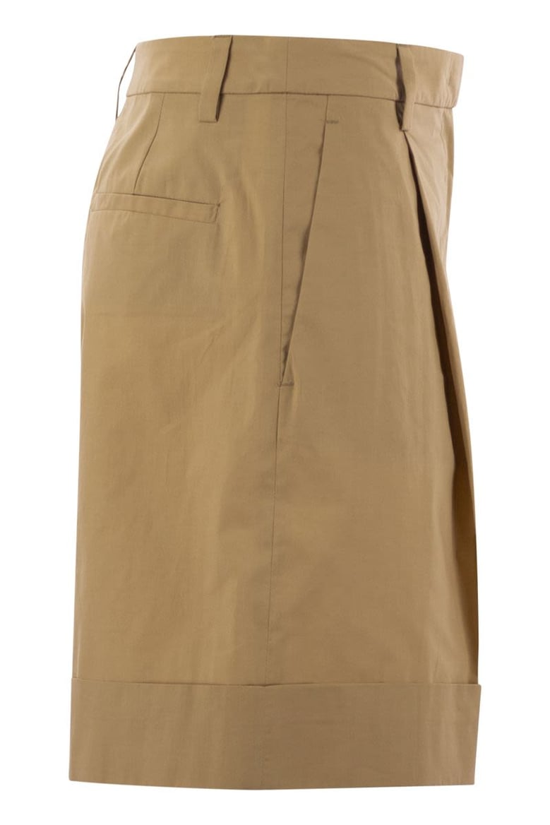 cotton shorts with darts by Selfnex