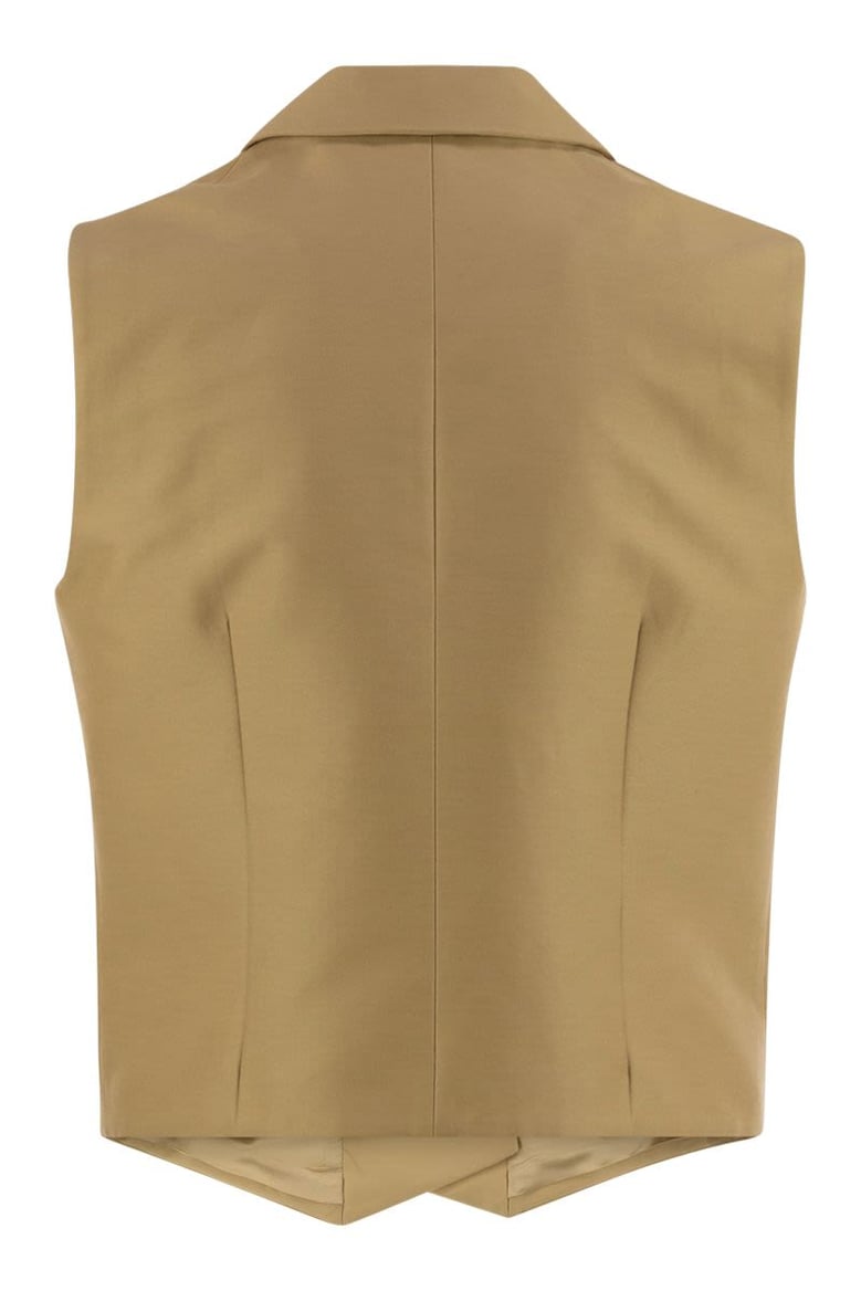 double-breasted cotton and silk waistcoat by Selfnex