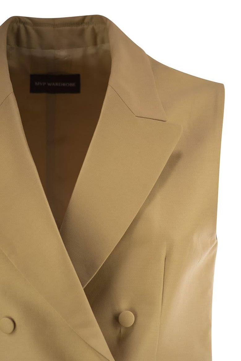 double-breasted cotton and silk waistcoat by Selfnex