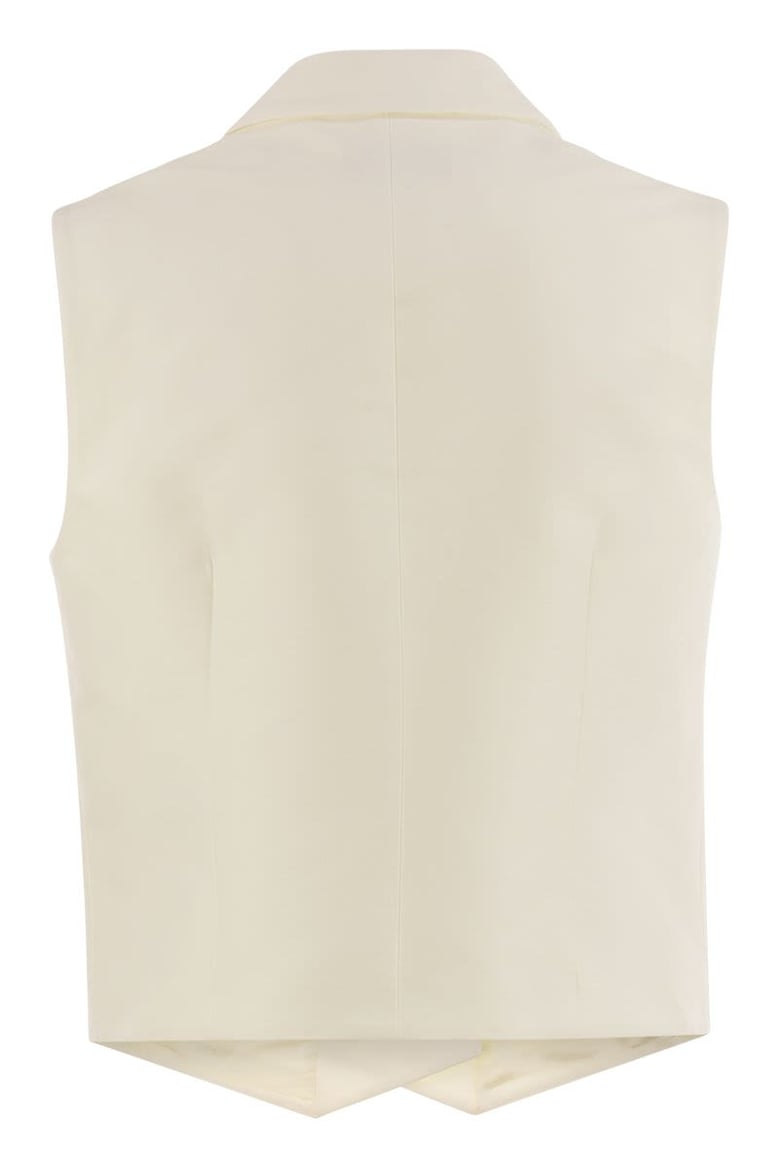 double-breasted cotton and silk waistcoat by Selfnex