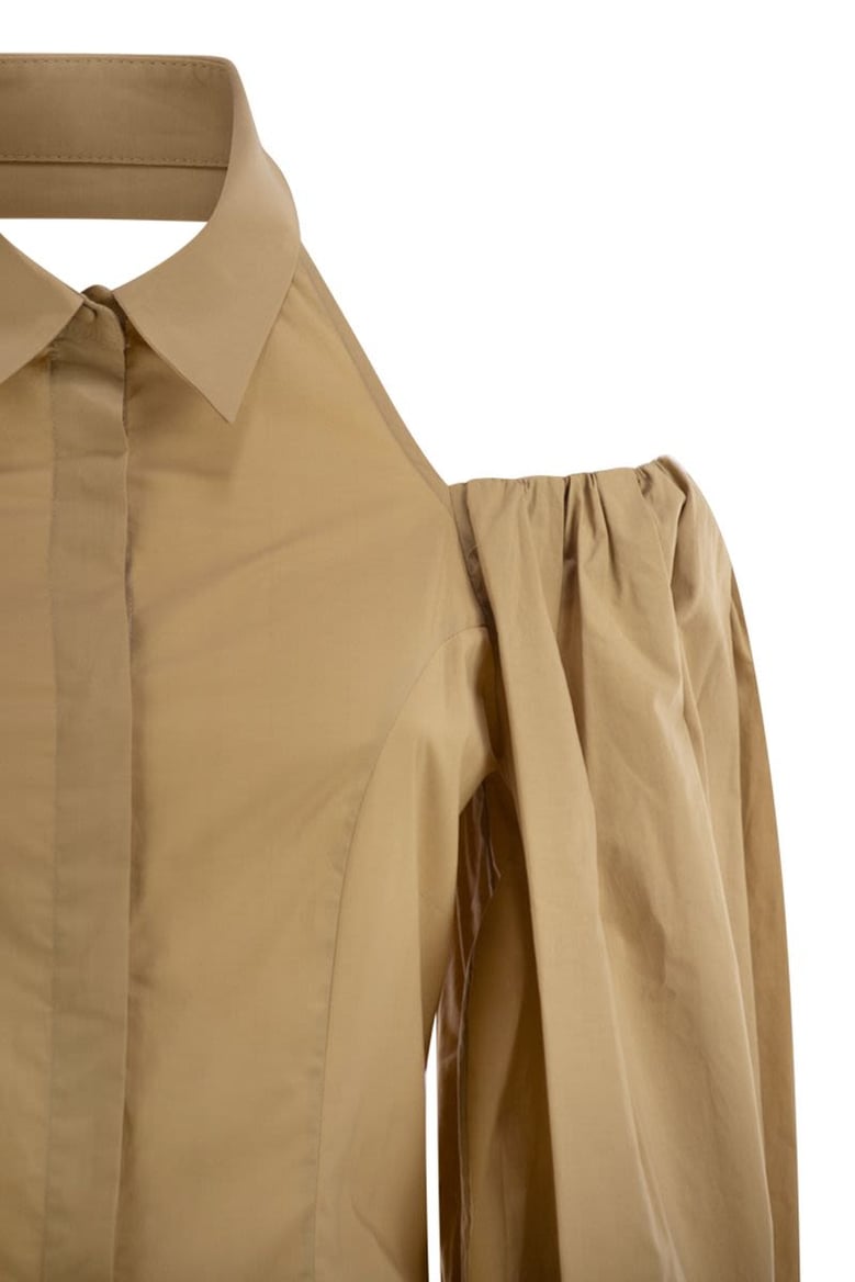 cotton shirt with balloon sleeves by Selfnex