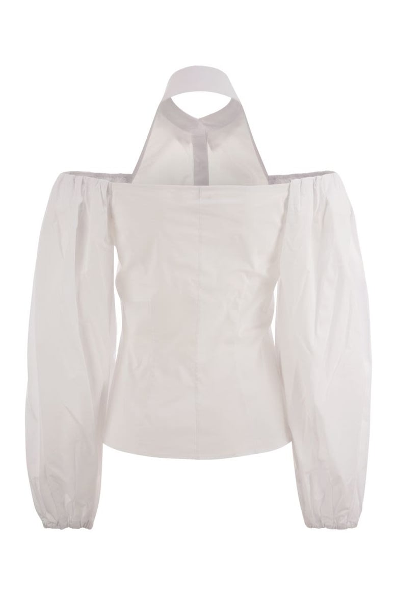 cotton shirt with balloon sleeves by Selfnex