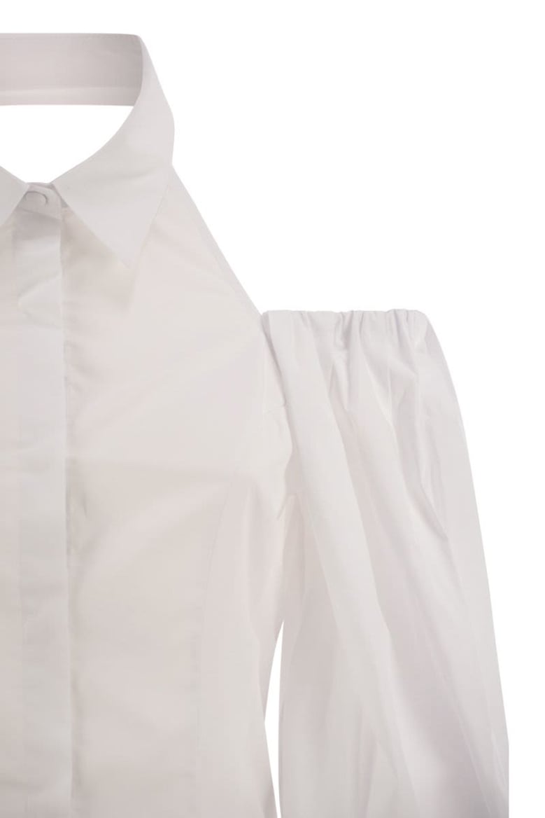cotton shirt with balloon sleeves by Selfnex