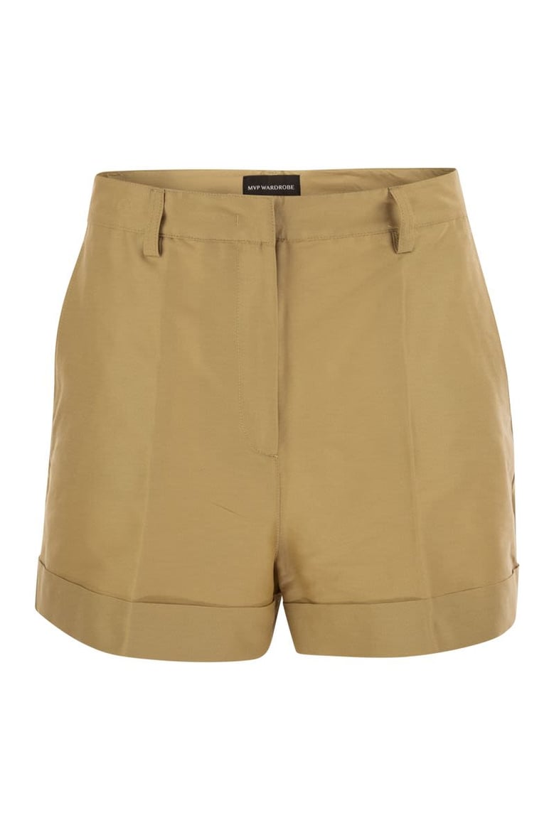 cotton and silk bermuda shorts by Selfnex