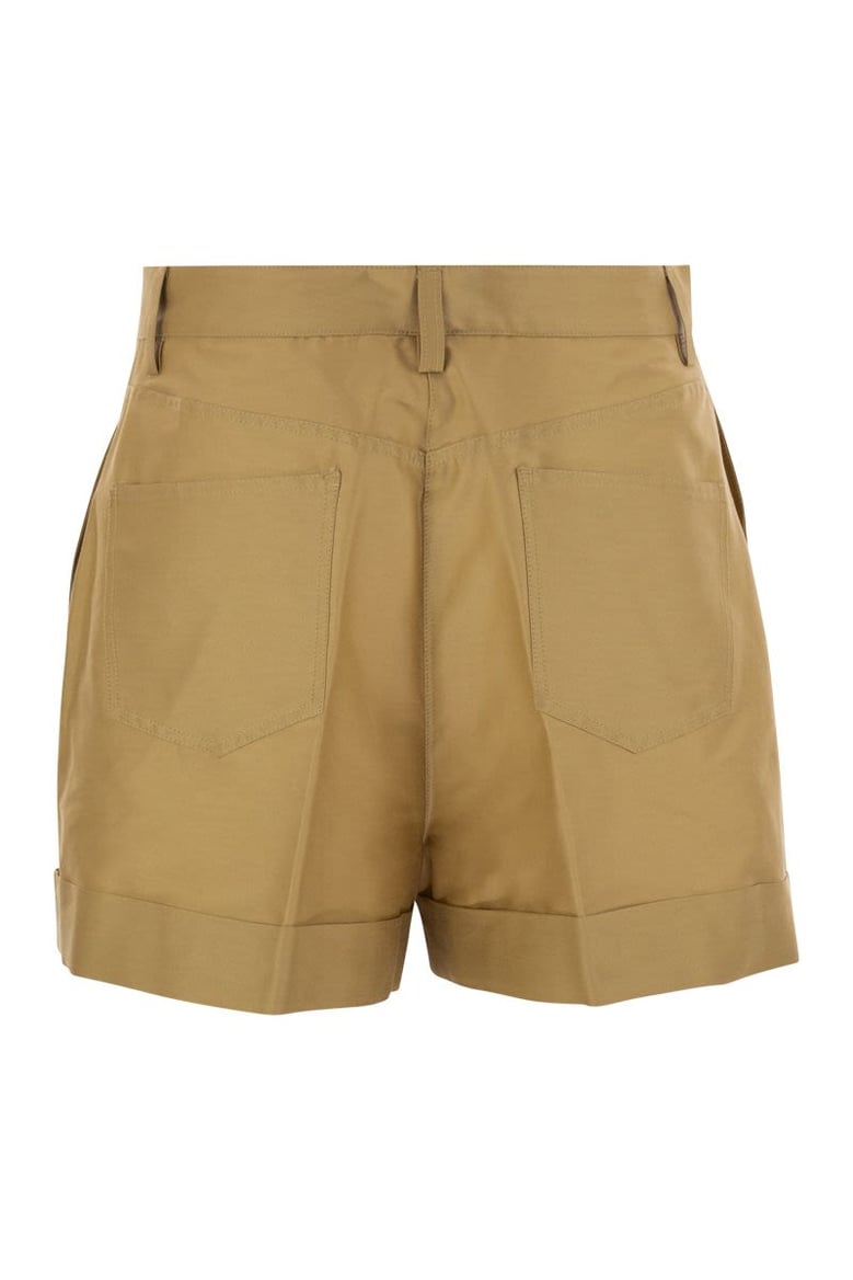 cotton and silk bermuda shorts by Selfnex