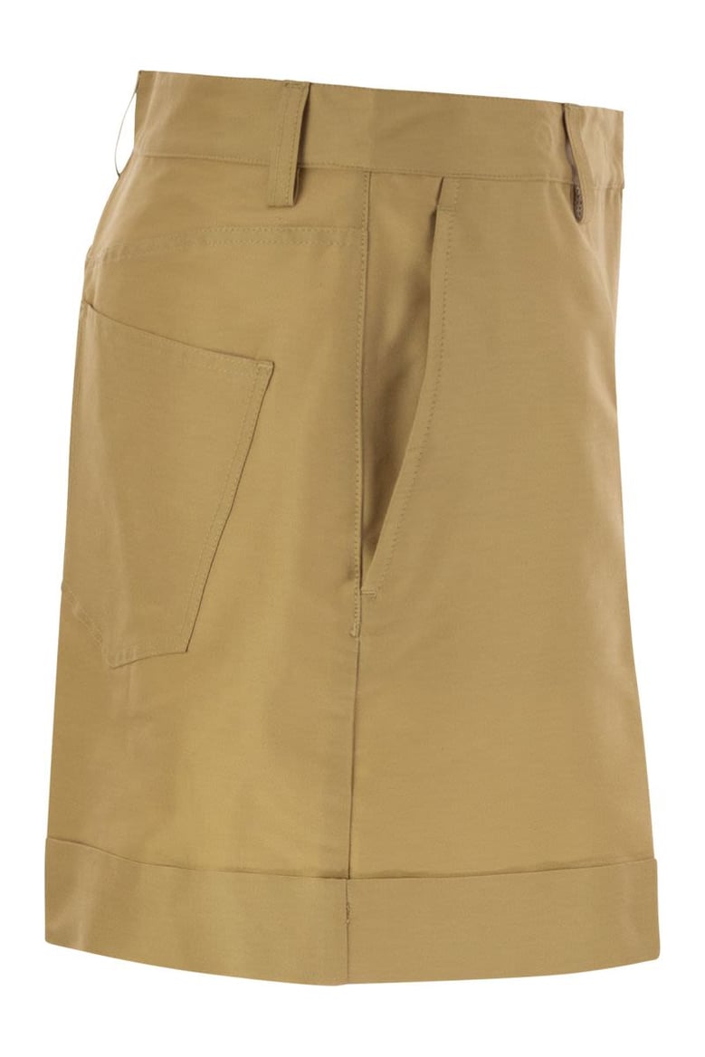 cotton and silk bermuda shorts by Selfnex