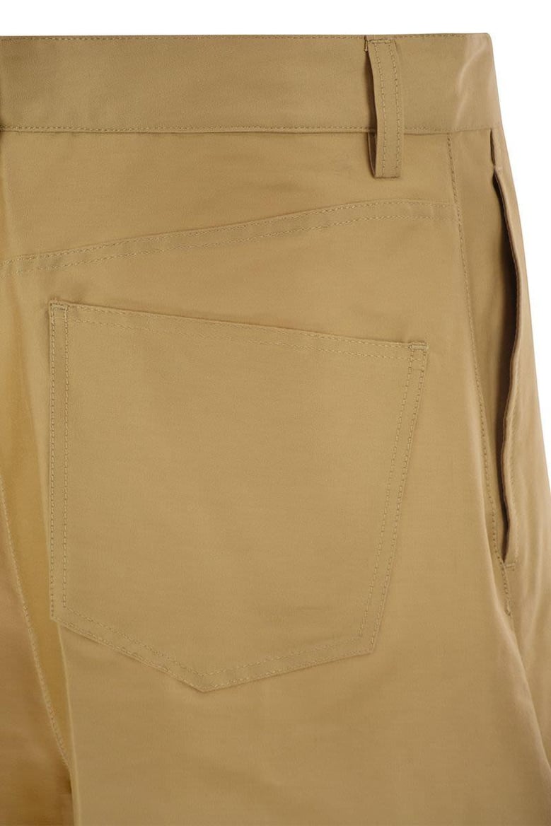 cotton and silk bermuda shorts by Selfnex