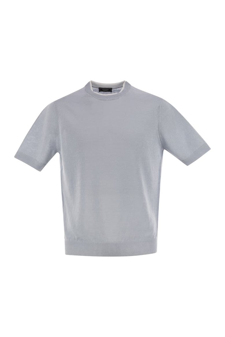 t-shirt in linen and cotton yarn by Selfnex