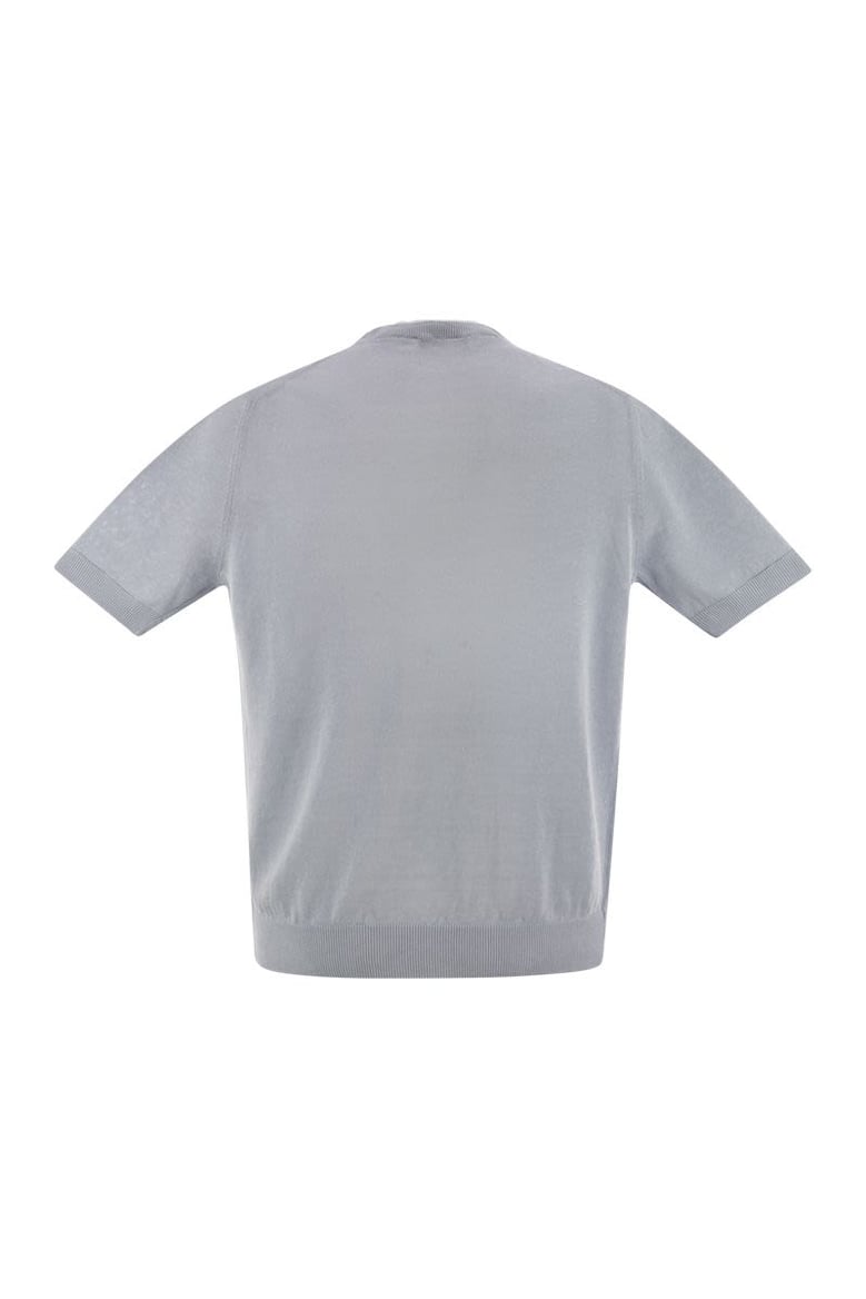 t-shirt in linen and cotton yarn by Selfnex
