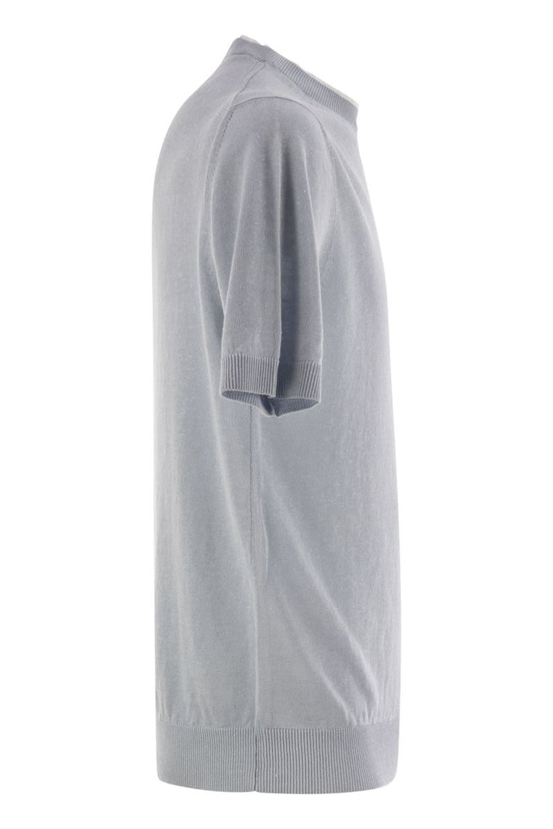 t-shirt in linen and cotton yarn by Selfnex