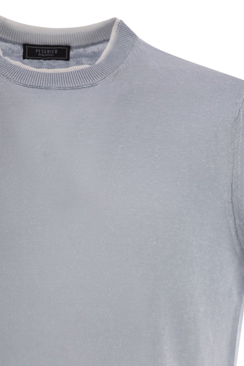 t-shirt in linen and cotton yarn by Selfnex