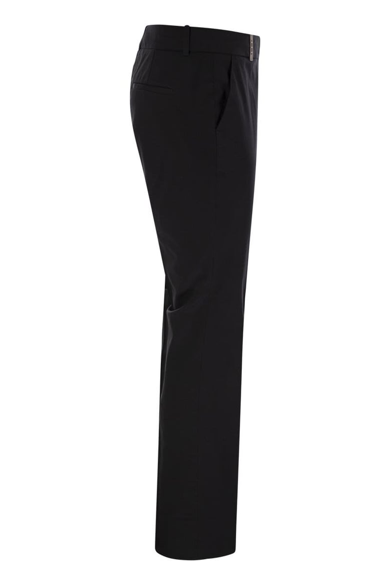 stretch cotton trousers by Selfnex