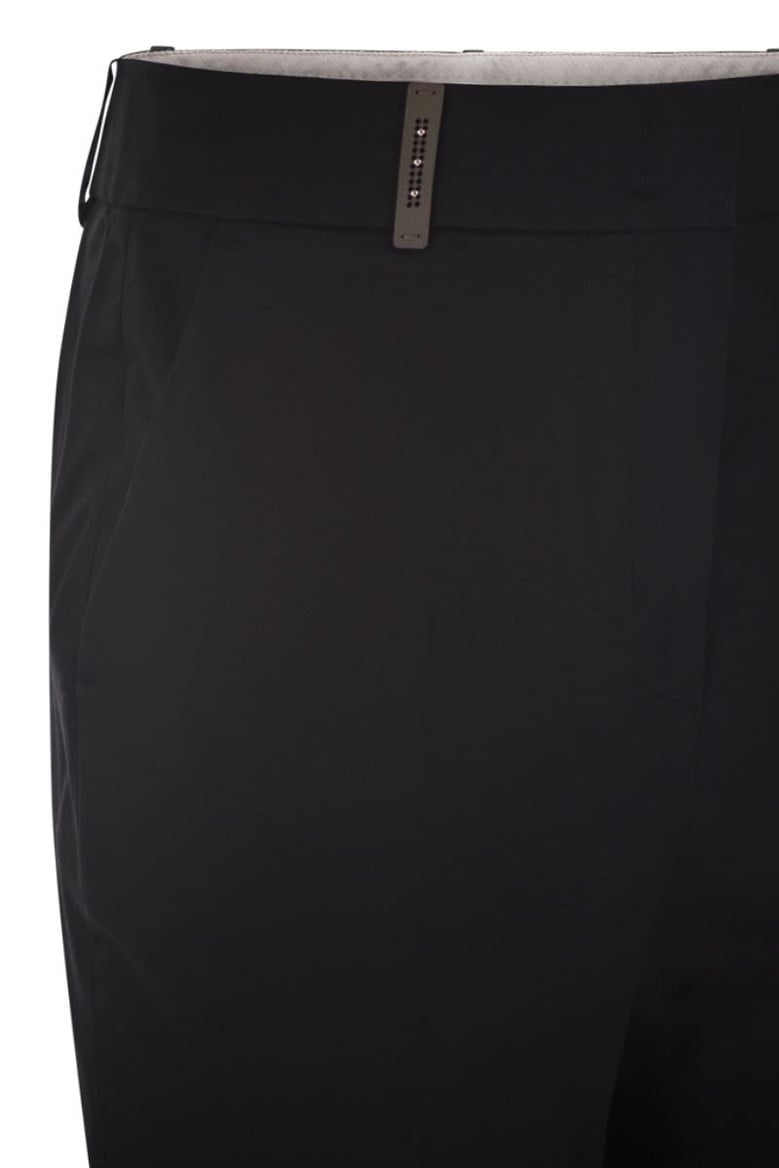stretch cotton trousers by Selfnex