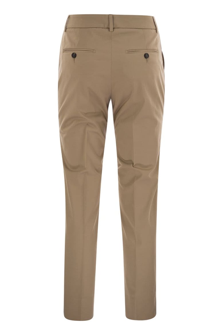 light cotton satin cigarette trousers by Selfnex