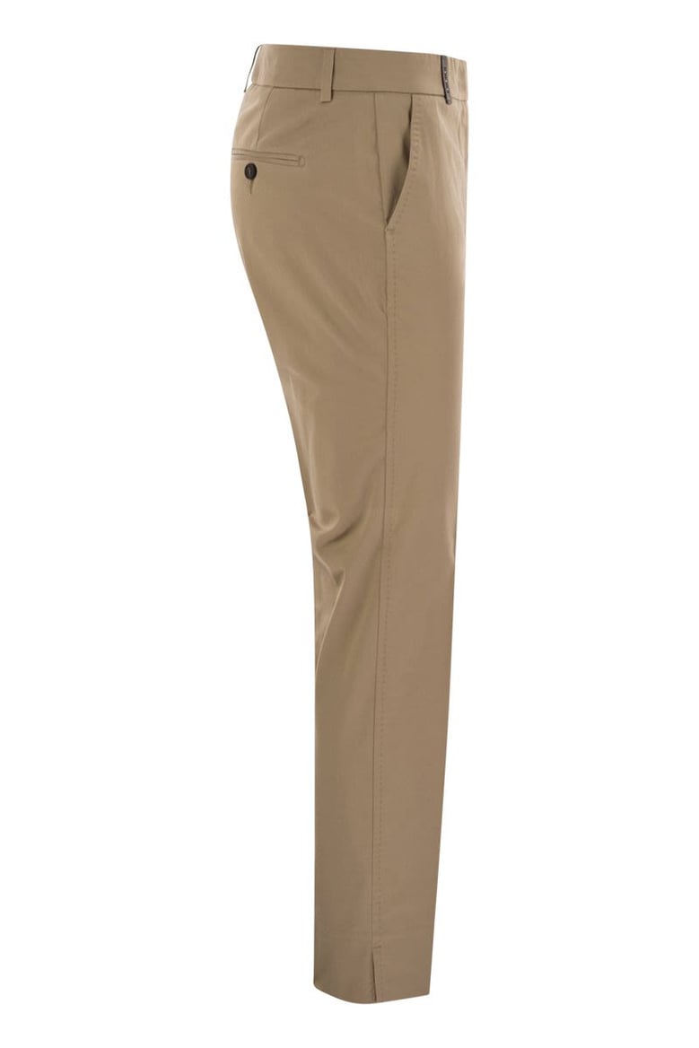 light cotton satin cigarette trousers by Selfnex