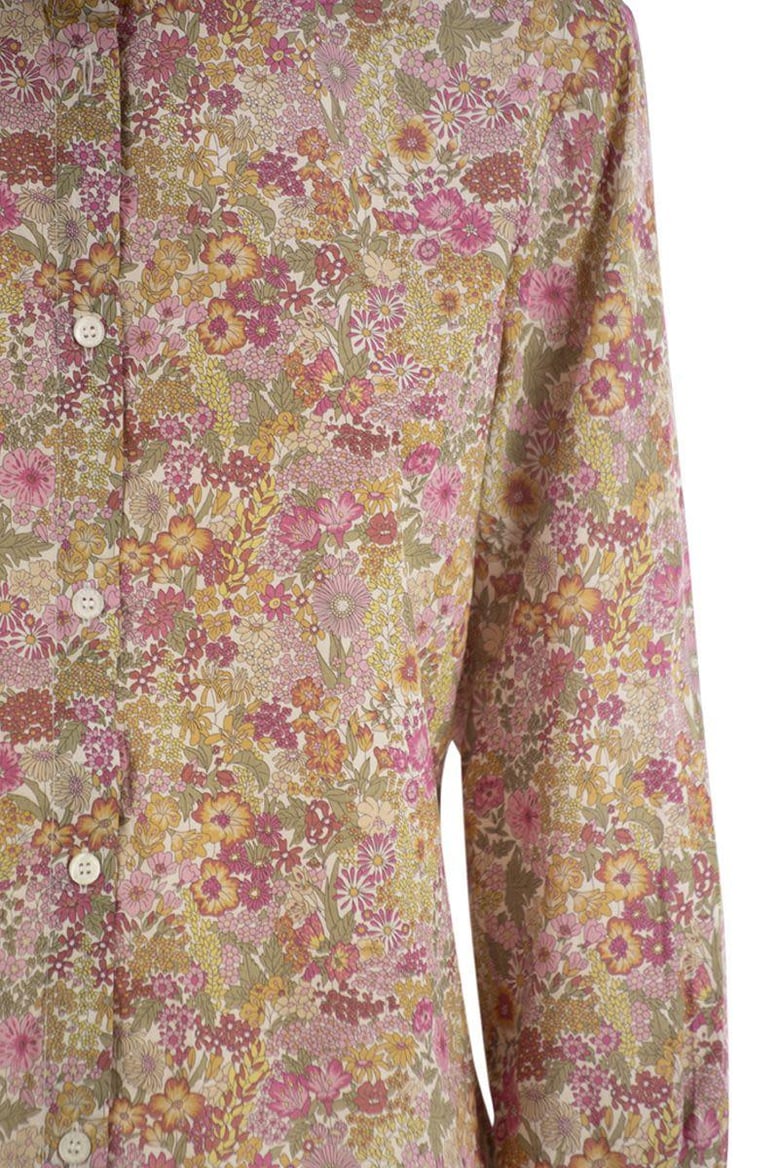 brigitte - shirt with flower pattern by Selfnex