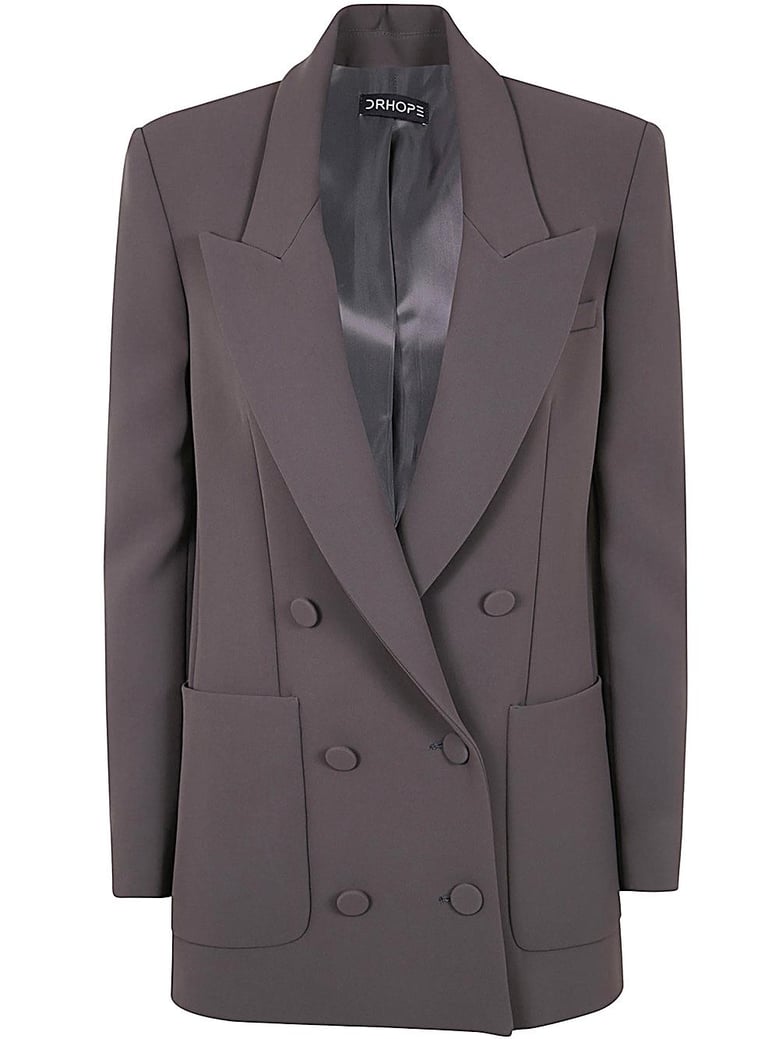 over double breasted coat by Selfnex