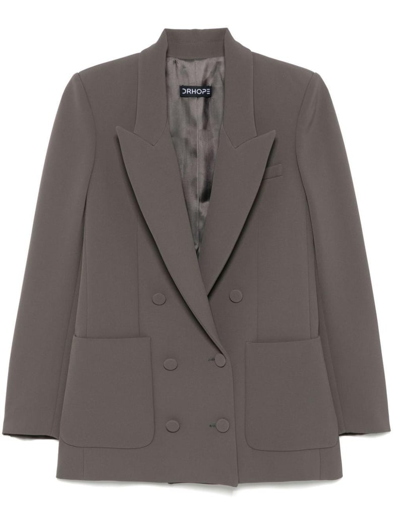 over double breasted coat by Selfnex