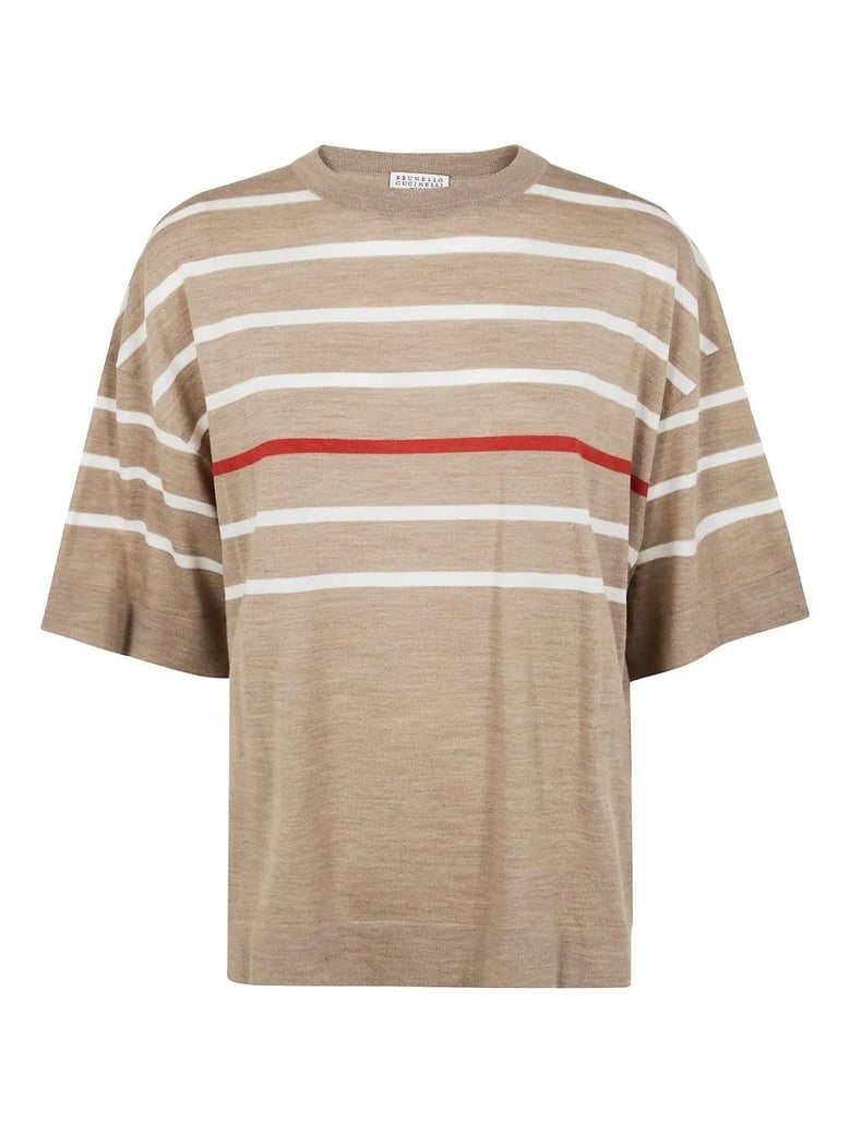 round neck short sleeves sweater by Selfnex