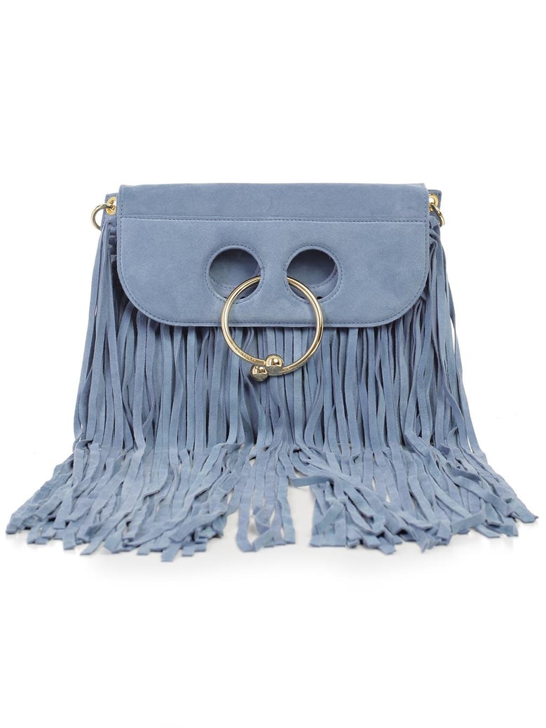 medium pierce suede fringe bag by Selfnex