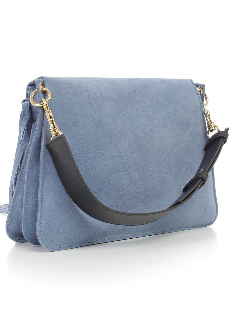 medium pierce suede fringe bag by Selfnex