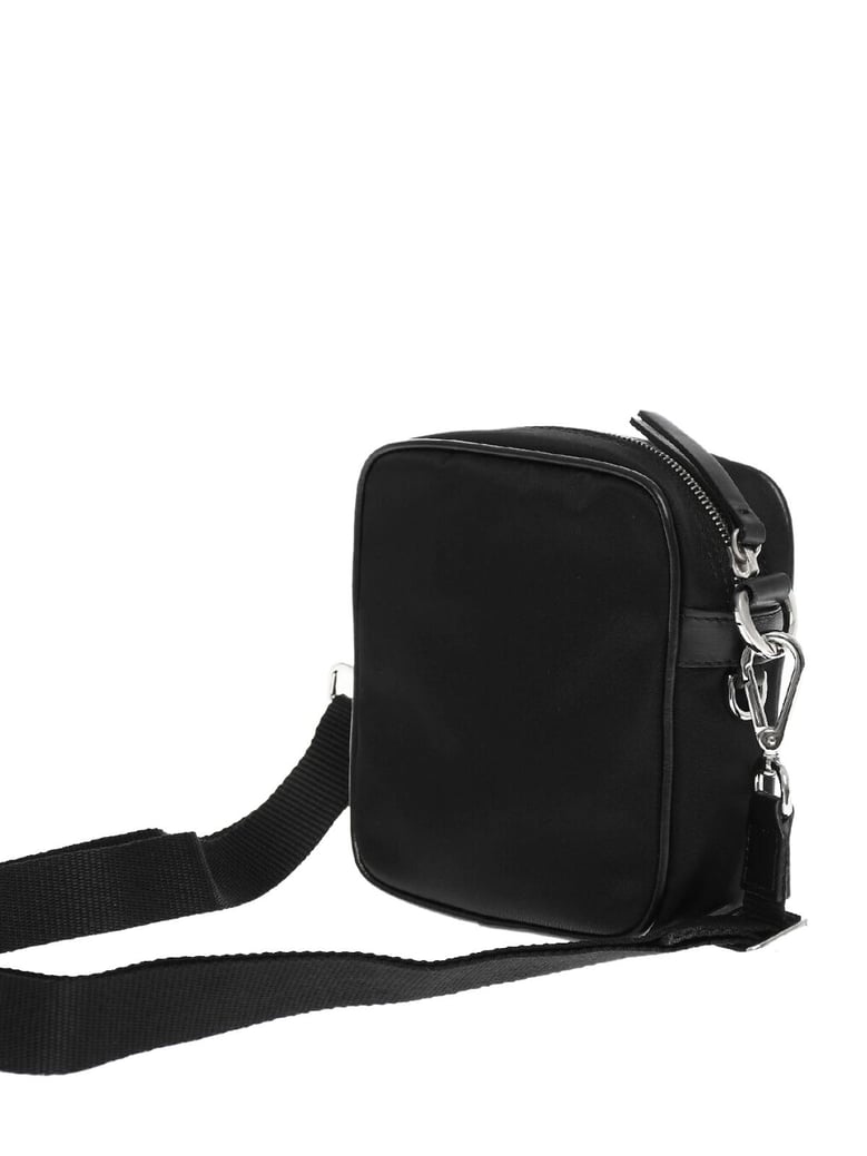 bearbrick logo nylon twill crossboby bag by Selfnex
