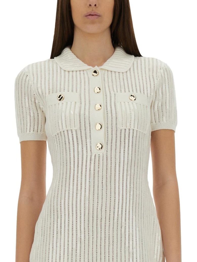 cotton blend knitted dress by Selfnex