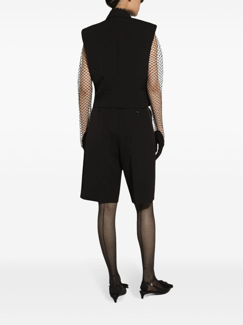 doublebreasted sleeveless jacket by Selfnex