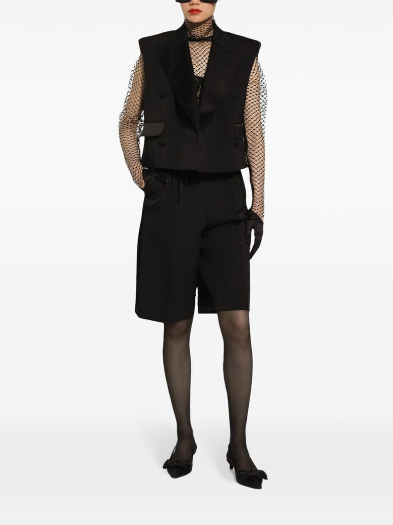 doublebreasted sleeveless jacket by Selfnex