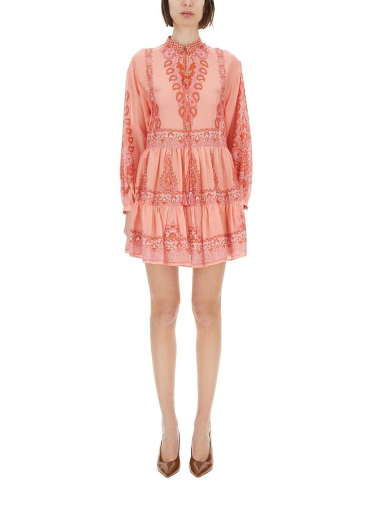 paisley print mini dress by Selfnex