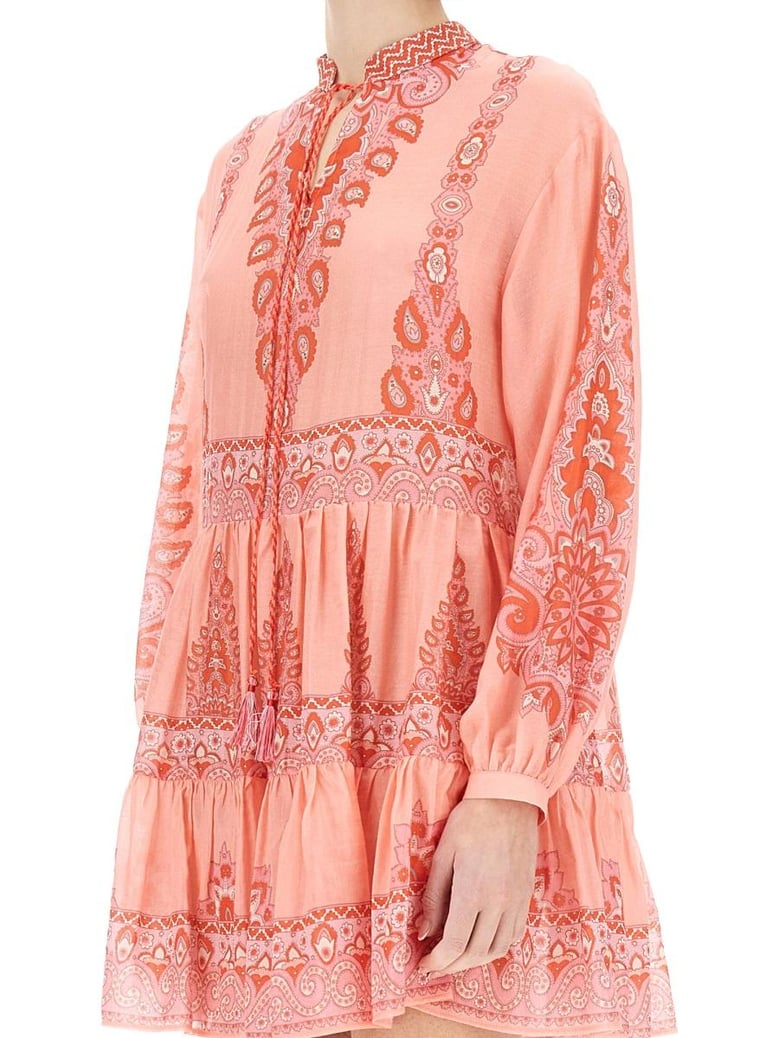 paisley print mini dress by Selfnex