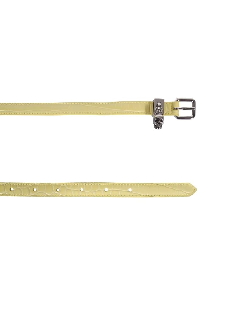 double belt with skull and pavè by Selfnex