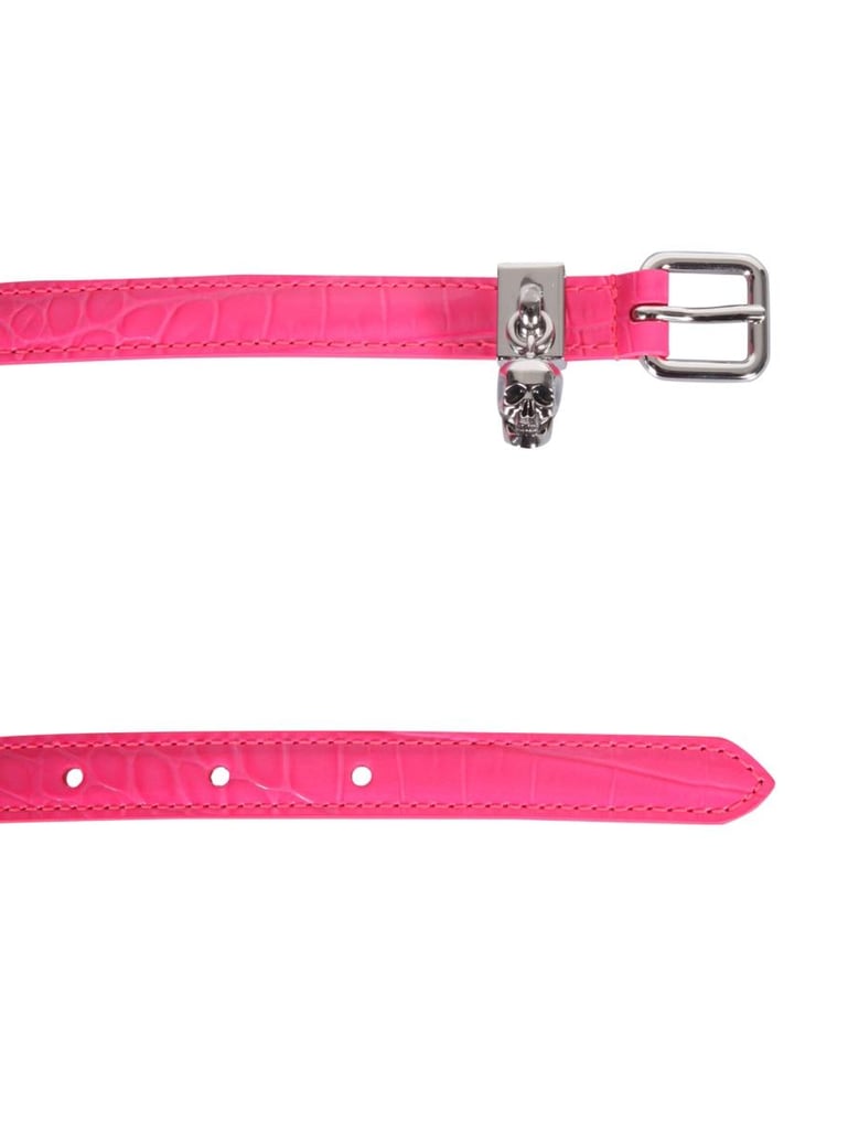 double belt with skull and pavè by Selfnex