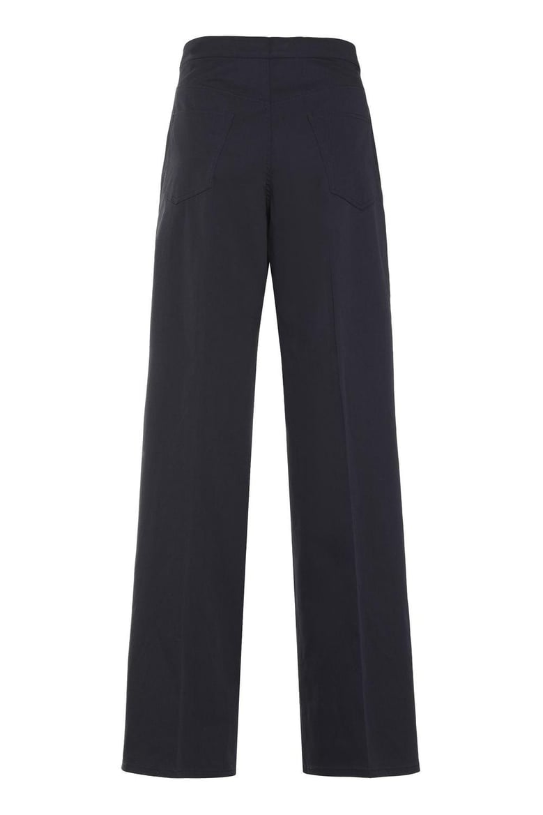 cotton wide-leg trousers by Selfnex