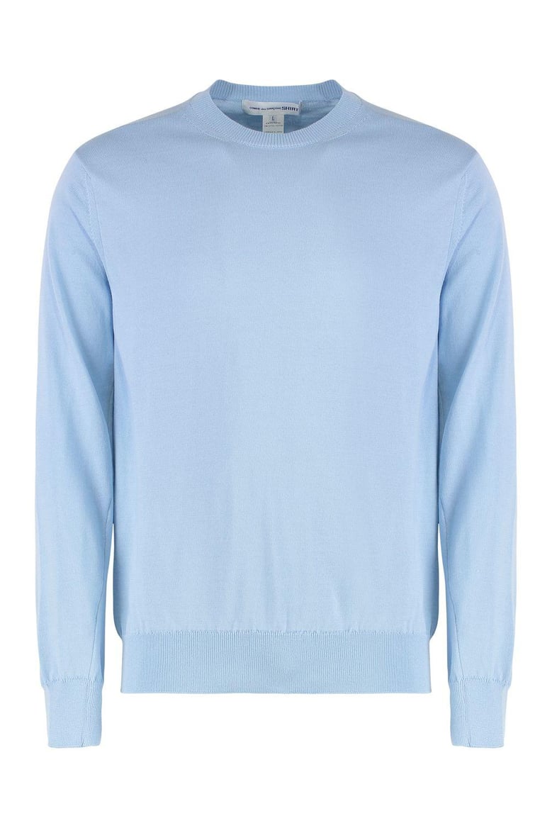 cotton blend crew-neck sweater by Selfnex
