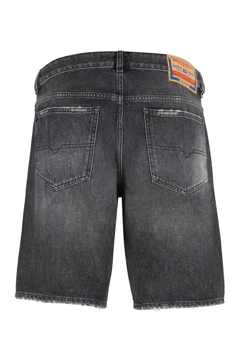 d-fin denim bermuda shorts by Selfnex