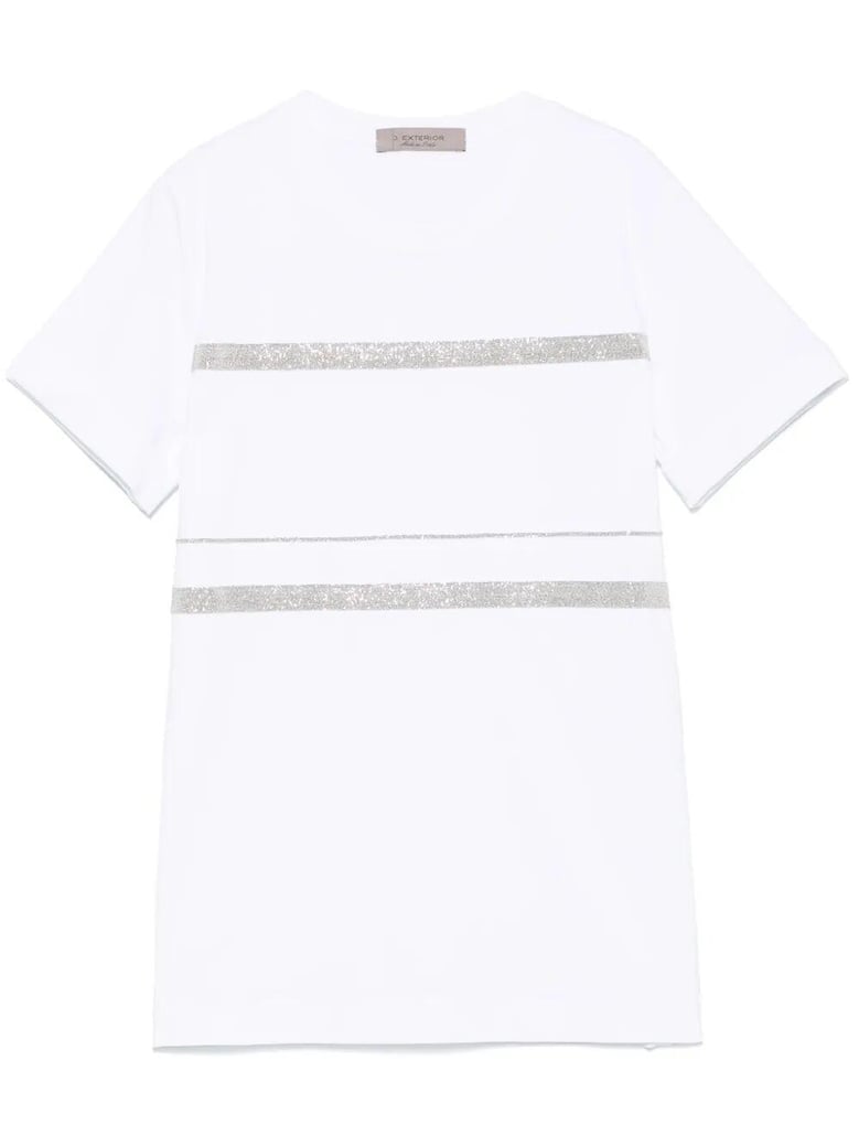 cotton jersey chain drop t-shirt by Selfnex