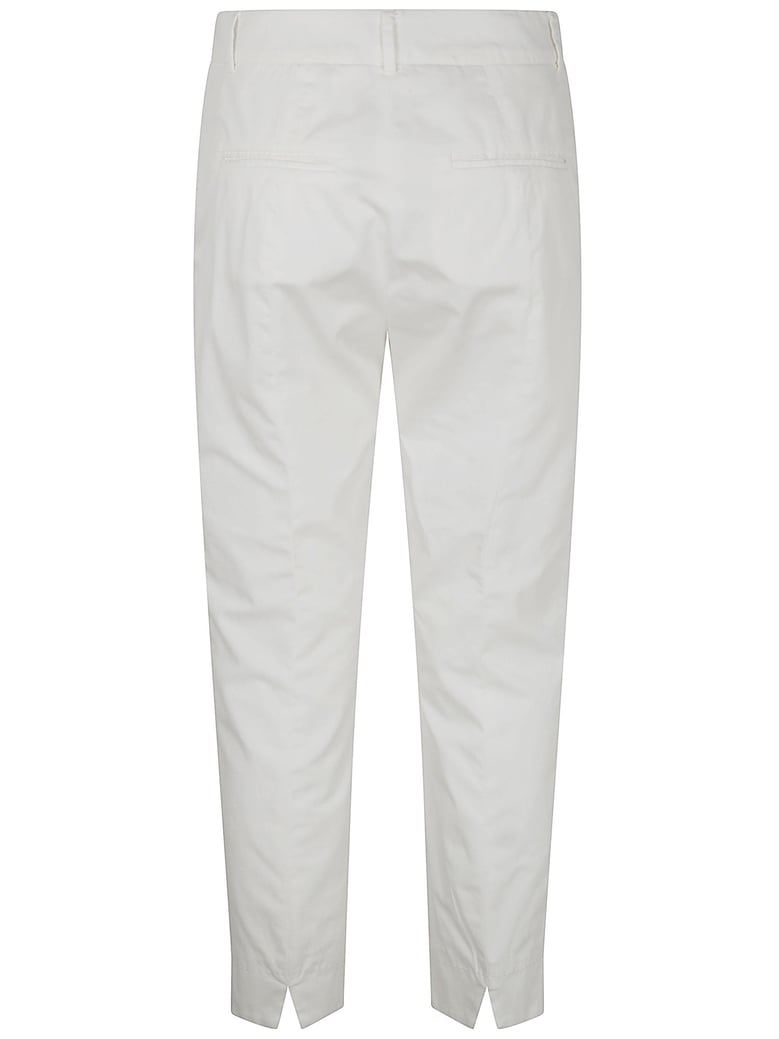 light cotton satin stretch trousers by Selfnex