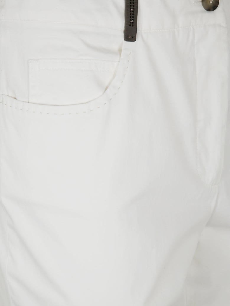 light cotton satin stretch trousers by Selfnex