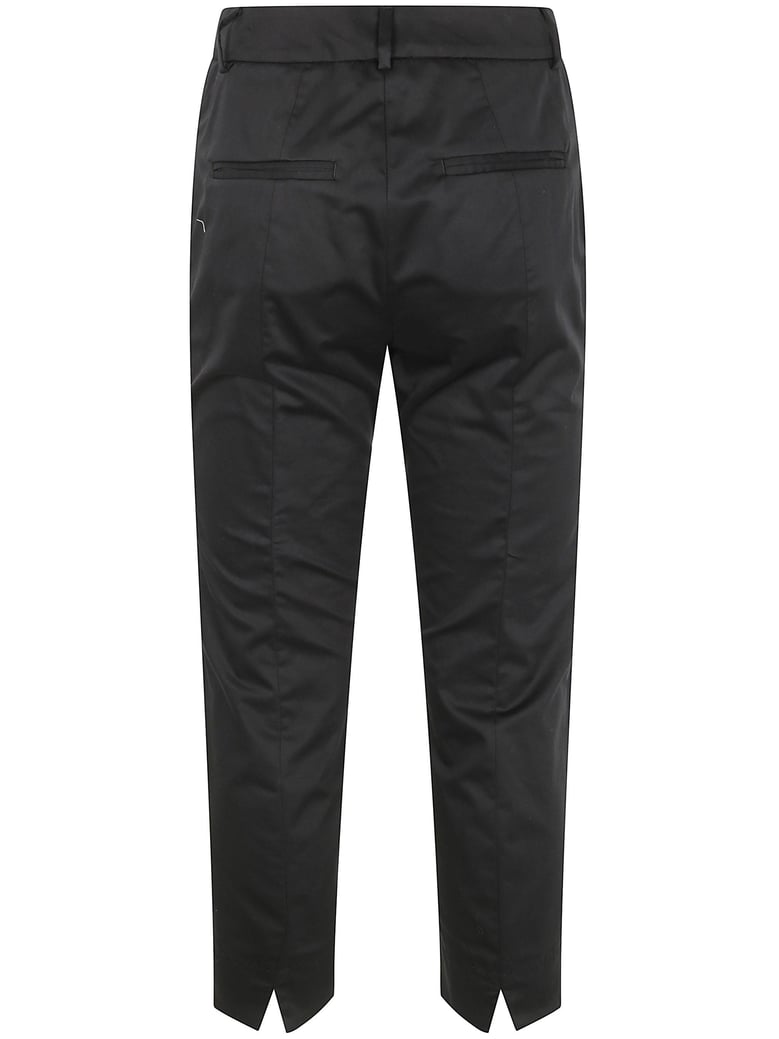 light cotton satin stretch trousers by Selfnex