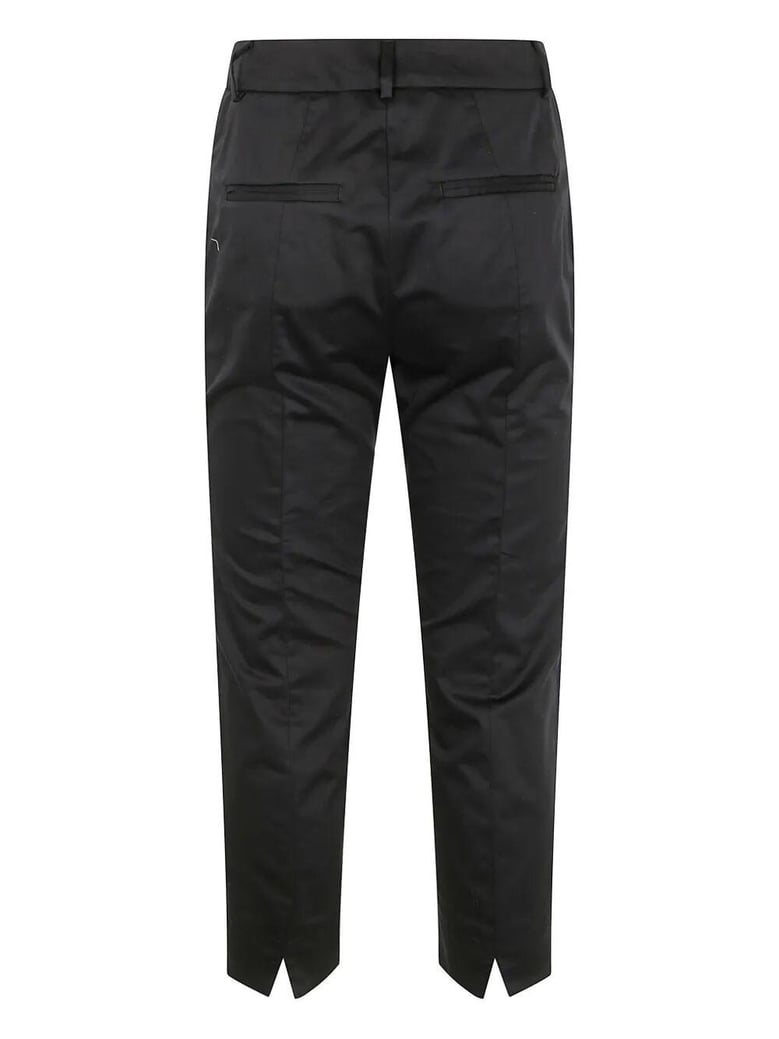 light cotton satin stretch trousers by Selfnex