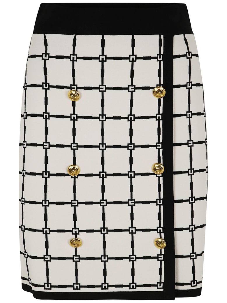 mini knit skirt by Selfnex
