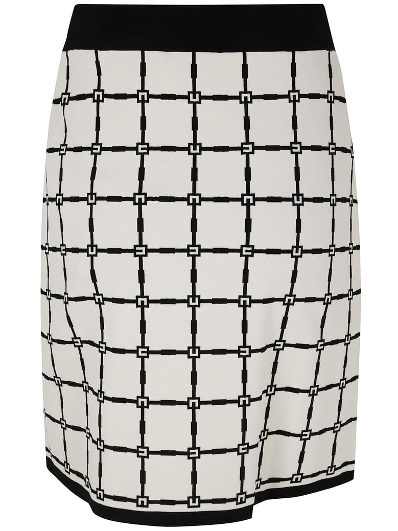 mini knit skirt by Selfnex