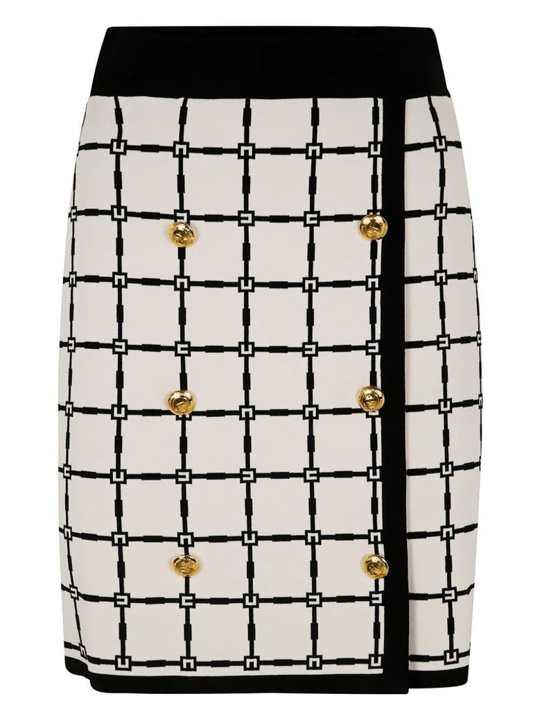 mini knit skirt by Selfnex