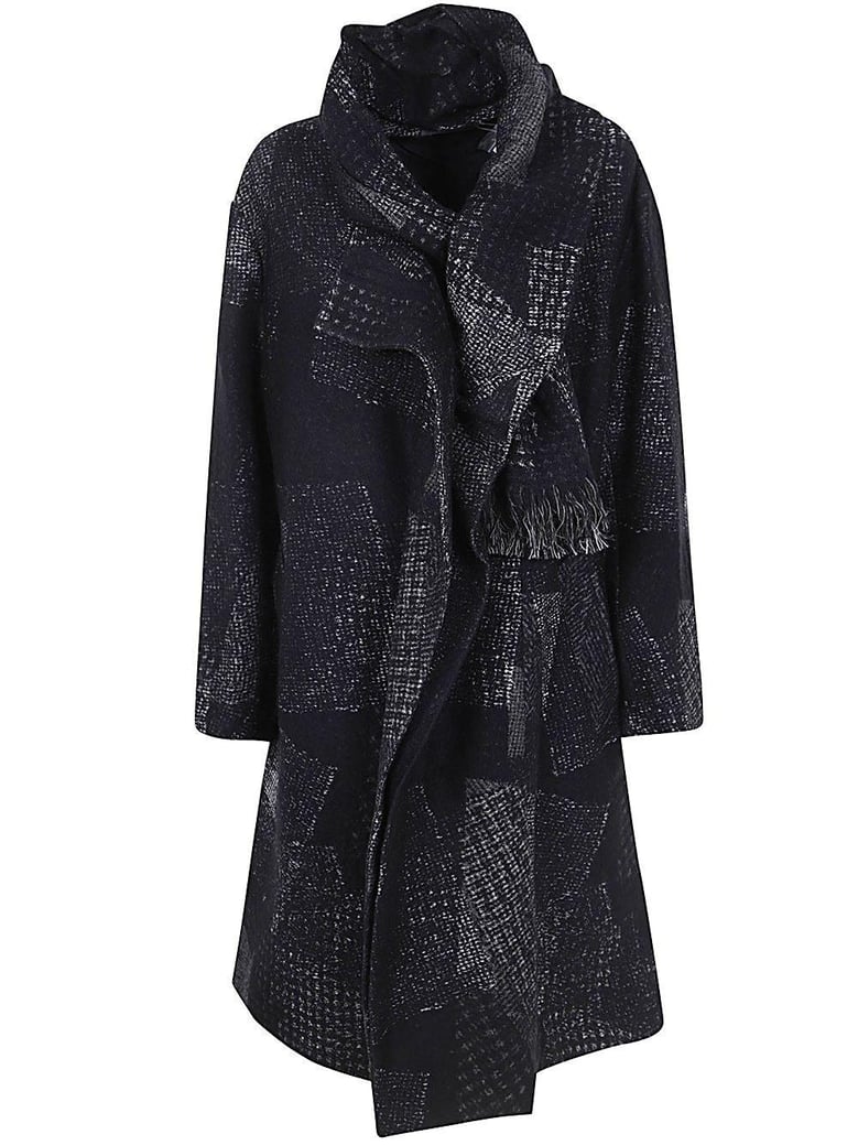 ka-scarf coat by Selfnex