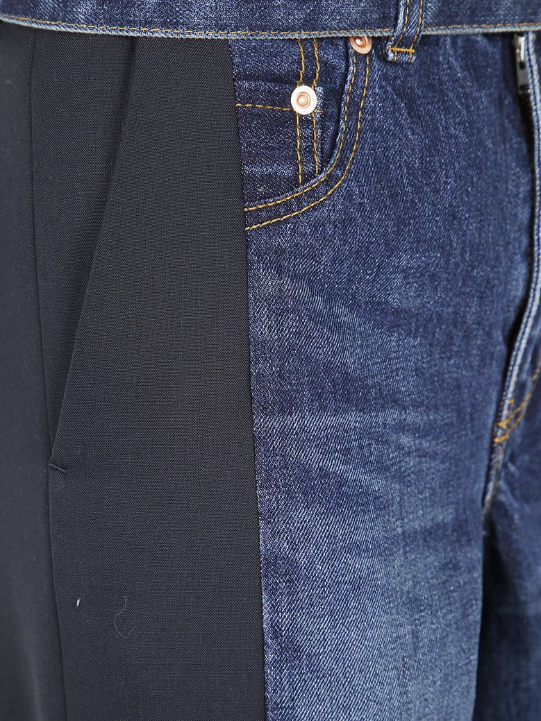 denim x suiting pants by Selfnex