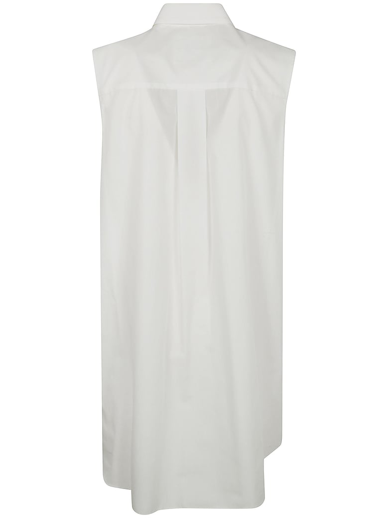 ruffle detail shirt dress by Selfnex
