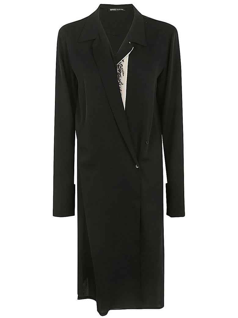 georgette wrapped dress by Selfnex