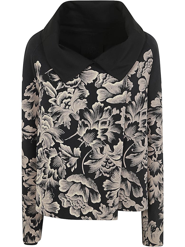 double print & embroidered jacket by Selfnex